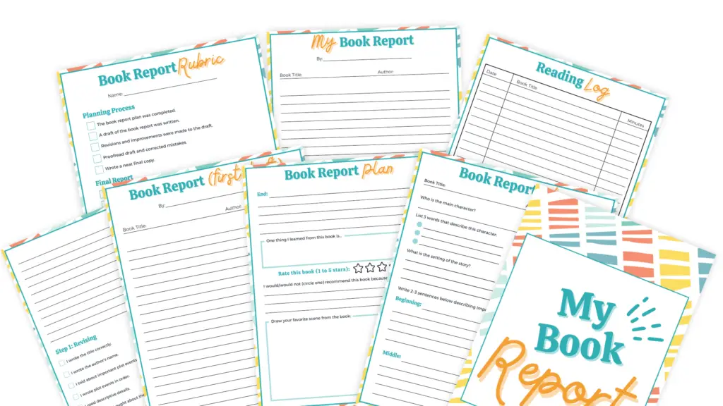 how to write a book report year 7