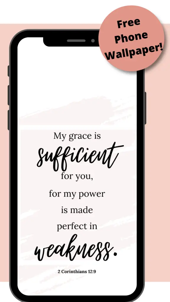 my grace is sufficient for you phone wallpaper