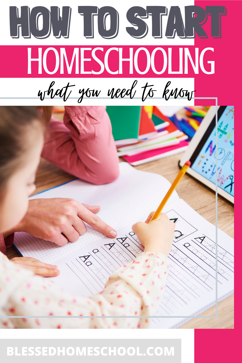 Life has brought you to the opportunity to homeschool your kids, and now you're wondering how to start homeschooling. I'm going to walk you through 9 steps new homeschoolers should take to get started. Let’s go!