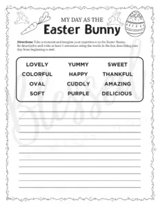 Easter Printable Worksheets for Elementary School