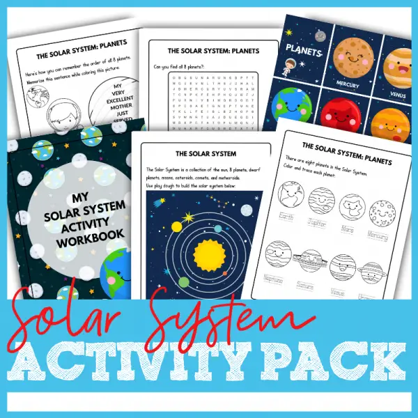 Solar System Activity Worksheets for Elementary School