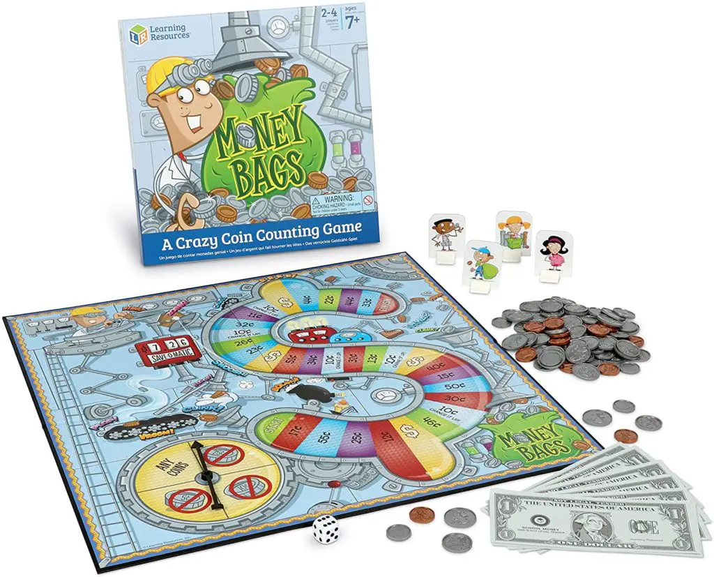 Money Bags Coin Counting Game