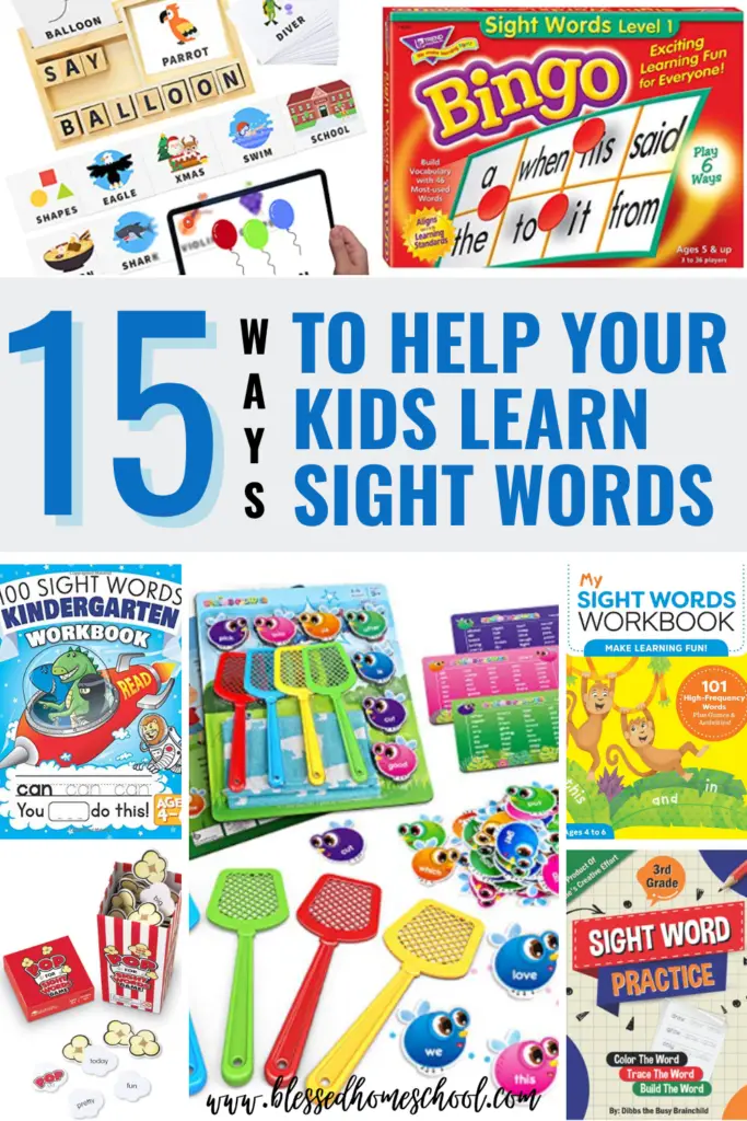 Learning sight words is an important step when it comes to children being successful with reading and building comprehension skills.  Here are some favorite activities and workbooks that can help children with the important sight word practice they need.