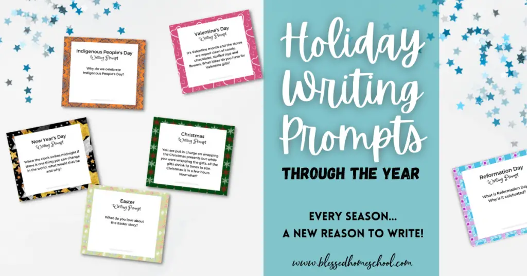 These creative holiday writing prompts will get your kids' imaginative juices flowing!  