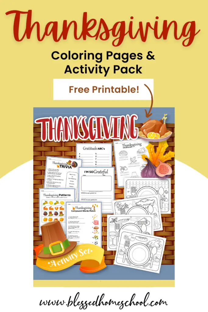 Are you looking for Thanksgiving coloring pages and activities?  I've got you covered with some free Thanksgiving printables your kids can enjoy this season!