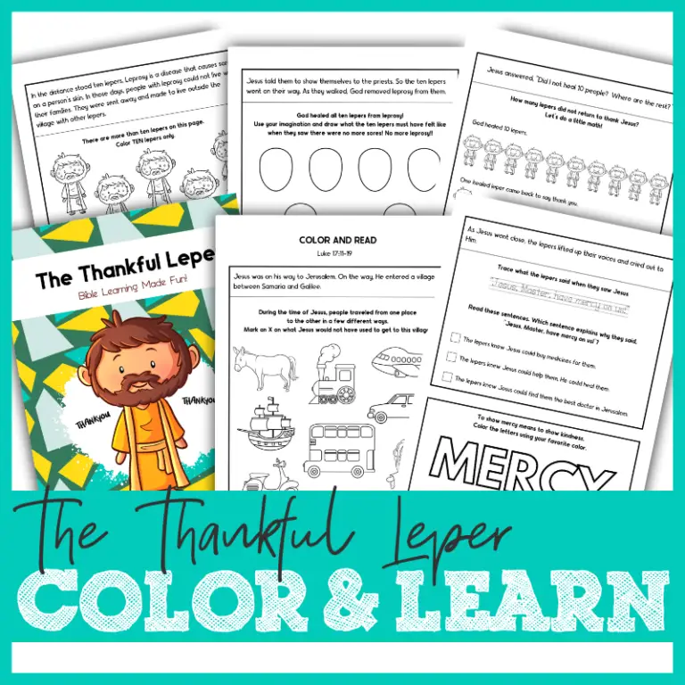 Bible Learning Made Fun: The Thankful Leper