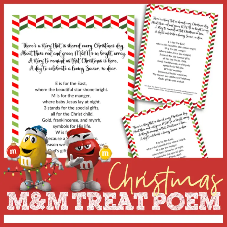 Christmas M&M Poem