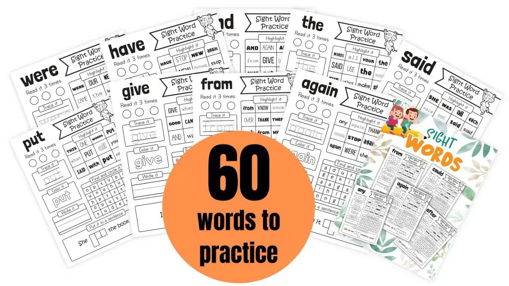 Sight Words Printables
