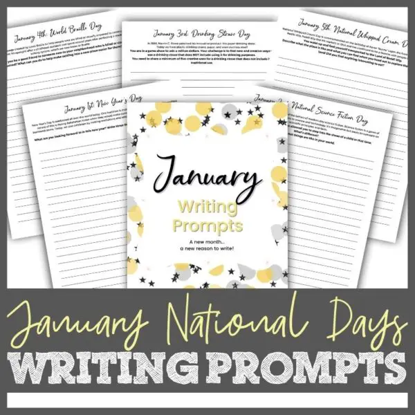 January National Days Writing Prompts