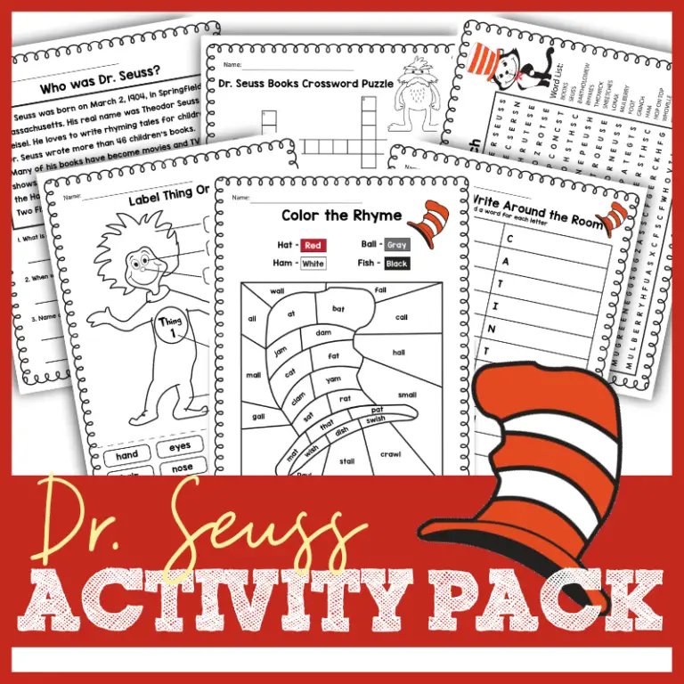 Dr. Seuss Worksheets