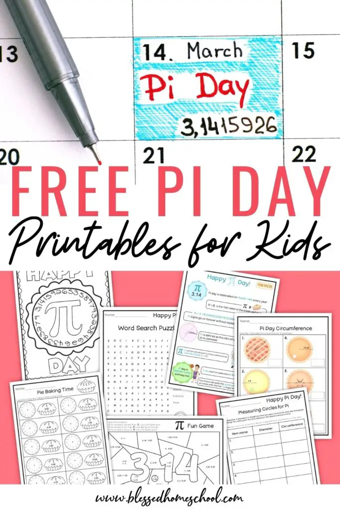 Free Pi Day Worksheets and Activities for Kids