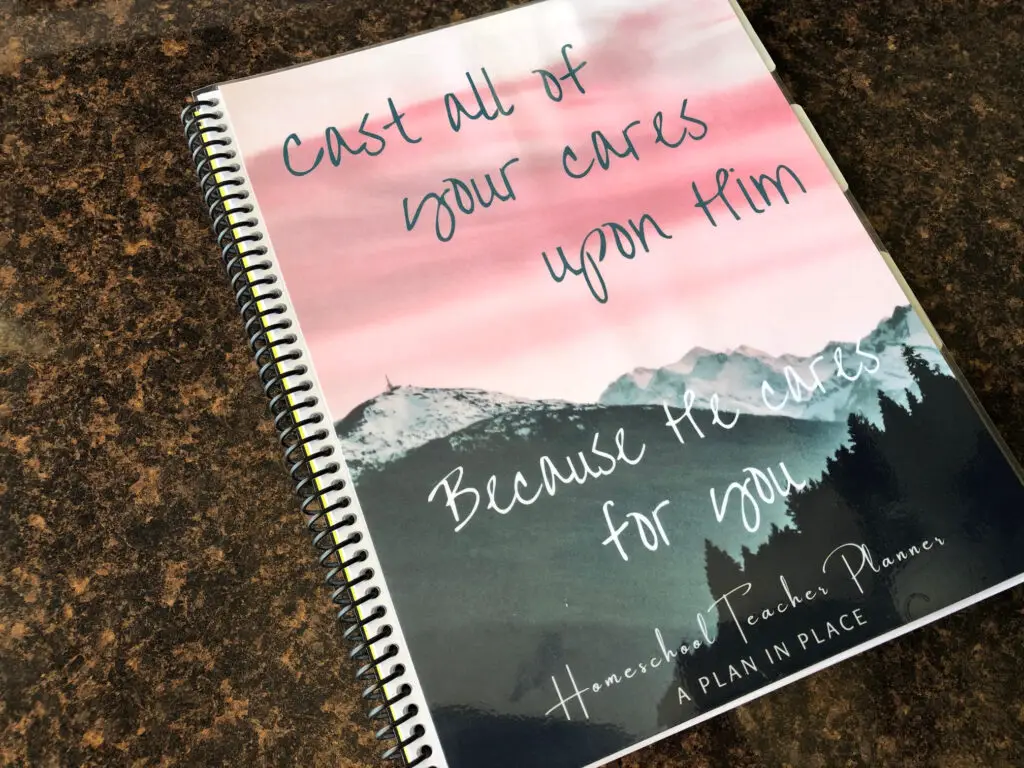 A Plan in Place Customized Homeschool Planner