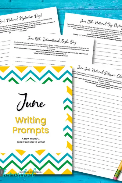 Encourage the Growth of Your Aspiring Writer with June Writing Prompts