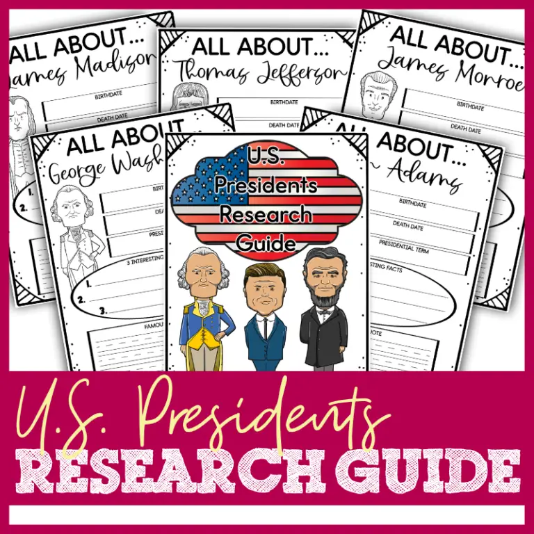 US Presidents Worksheets