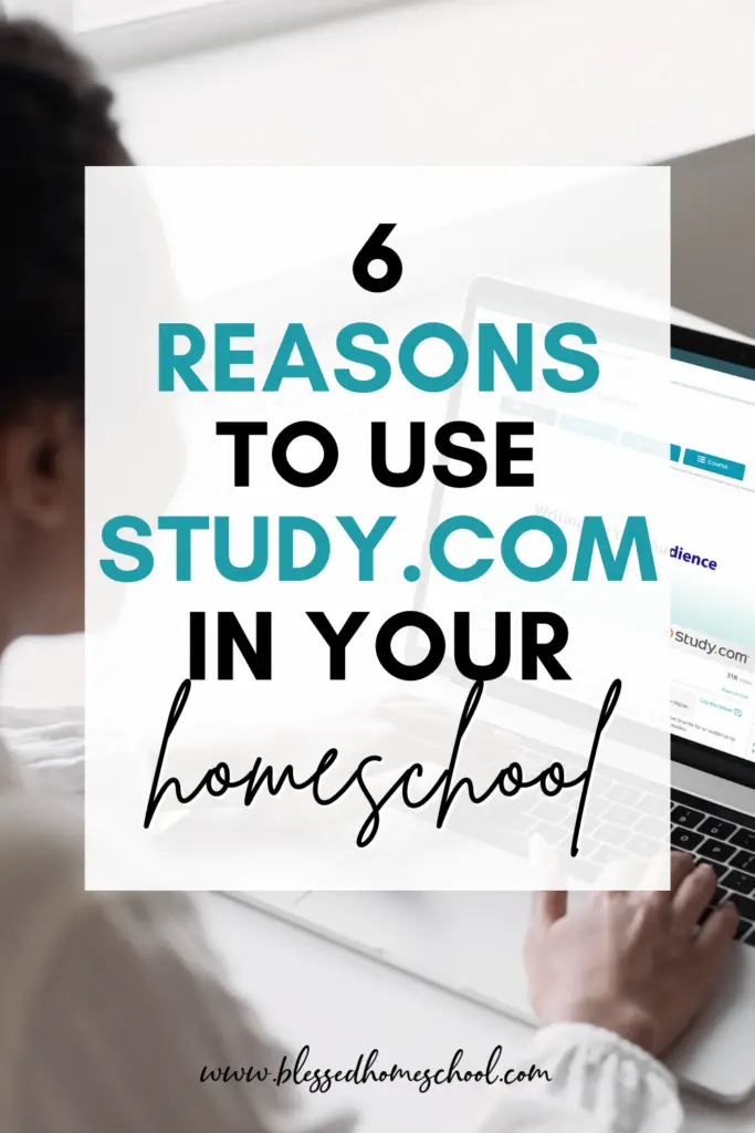 Study.com is an educational platform that offers study materials, courses for 3-12 graders, college credit opportunities, and more.  Read my Study.com review to see why Study.com is an awesome resource for online learning in your homeschool.