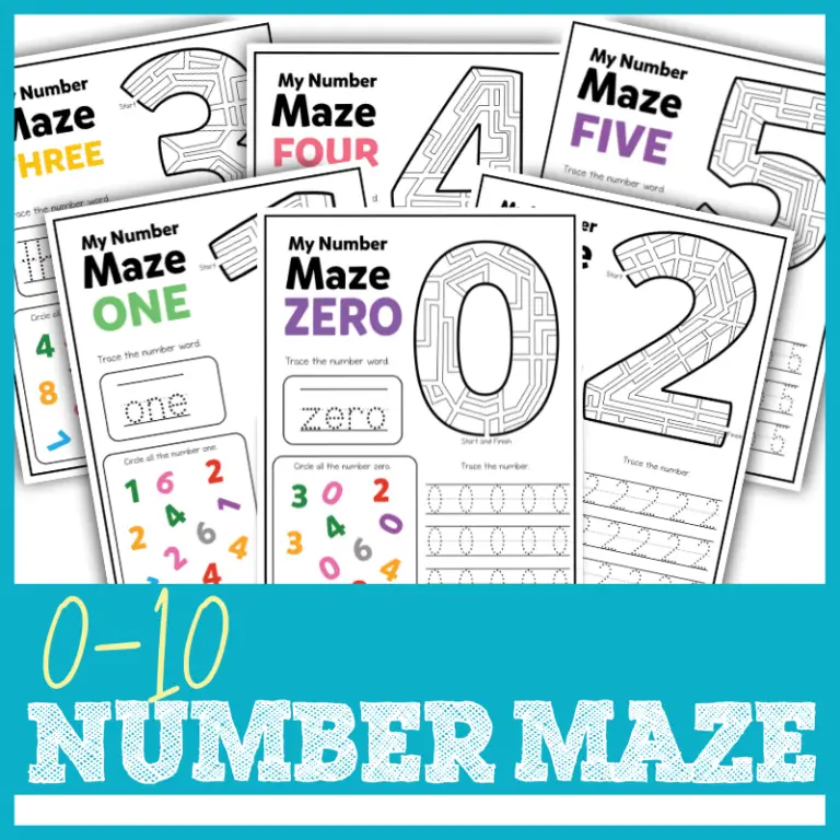 Number Maze Printable