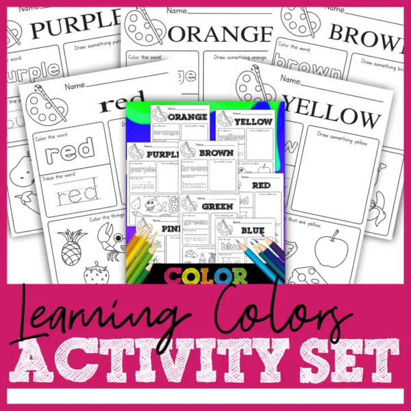 Learning Colors: FREE Activity Printable Pack