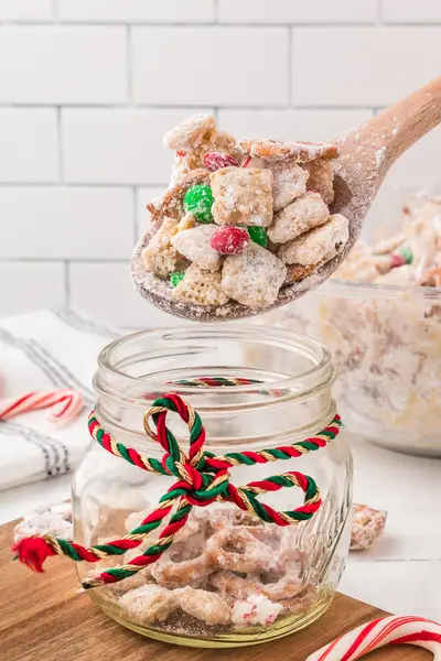 Christmas White Chocolate Chex Mix