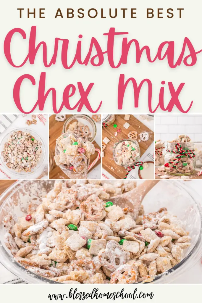 Christmas White Chocolate Chex Mix