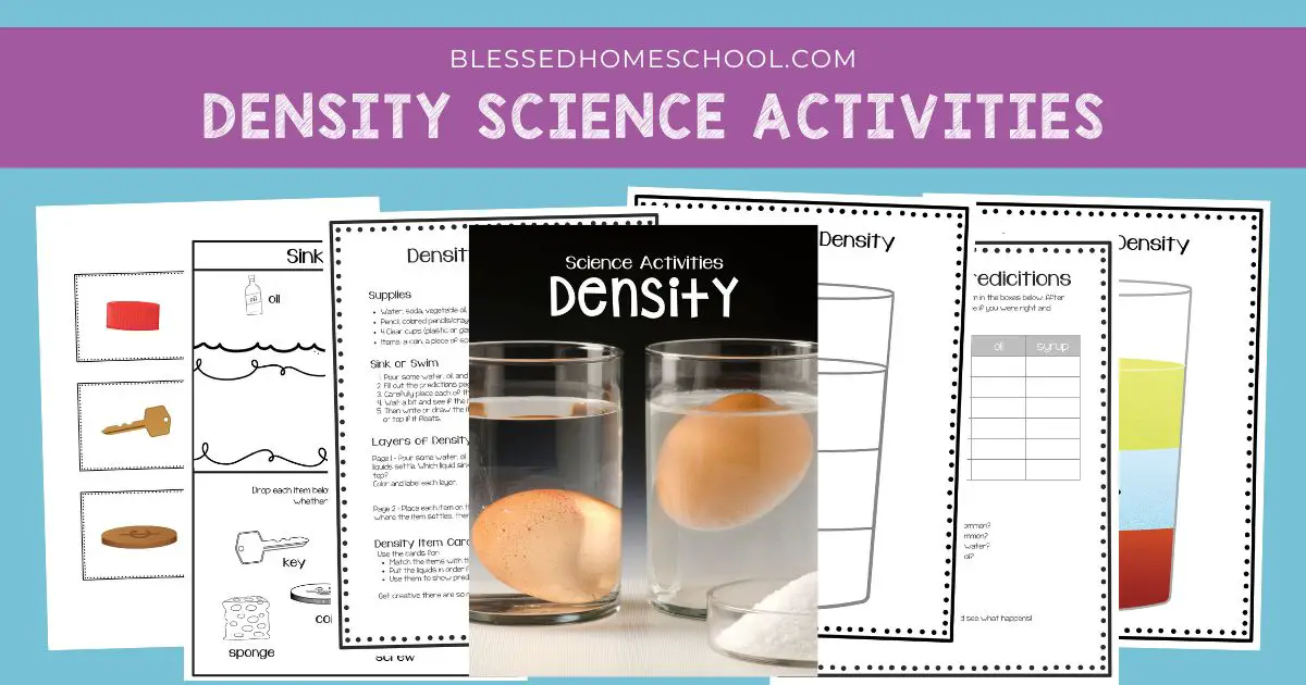 density experiments for 3rd graders