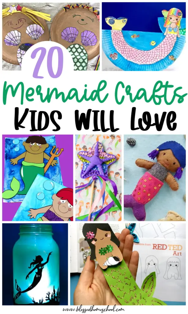 20 Unique Mermaid Crafts for Kids {Easy and Fun!}