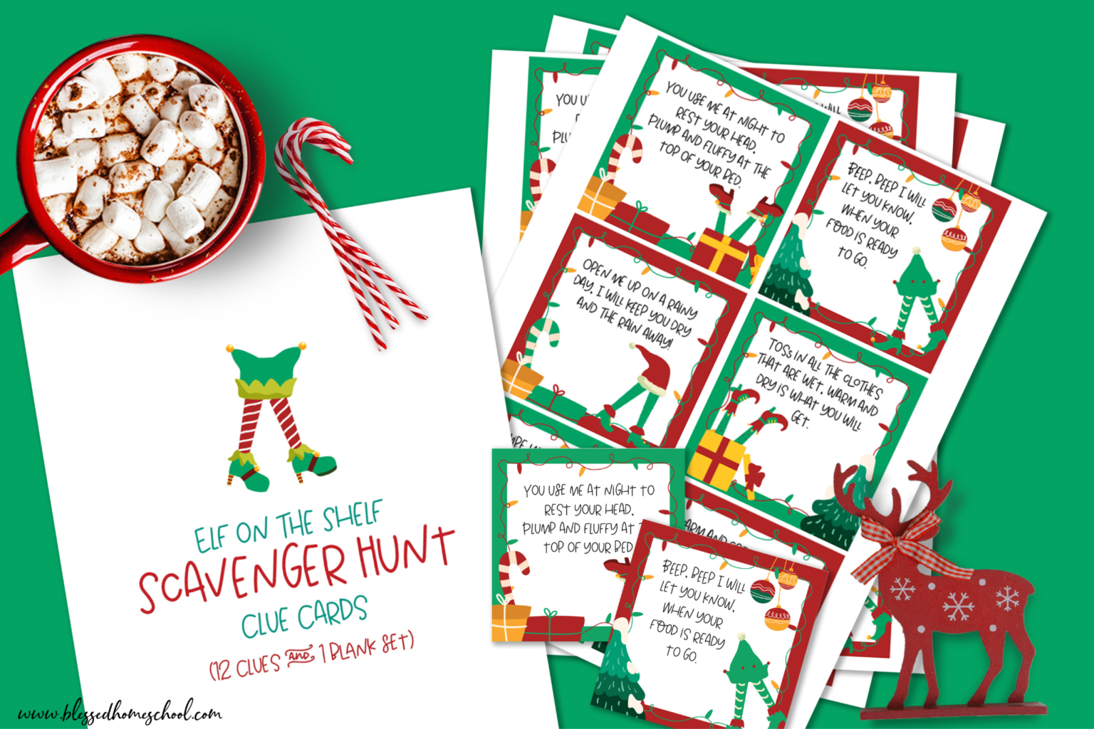 Elf on the Shelf Scavenger Hunt: FREE Printable