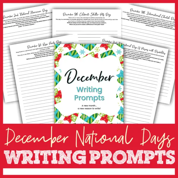 December National Days Writing Prompts