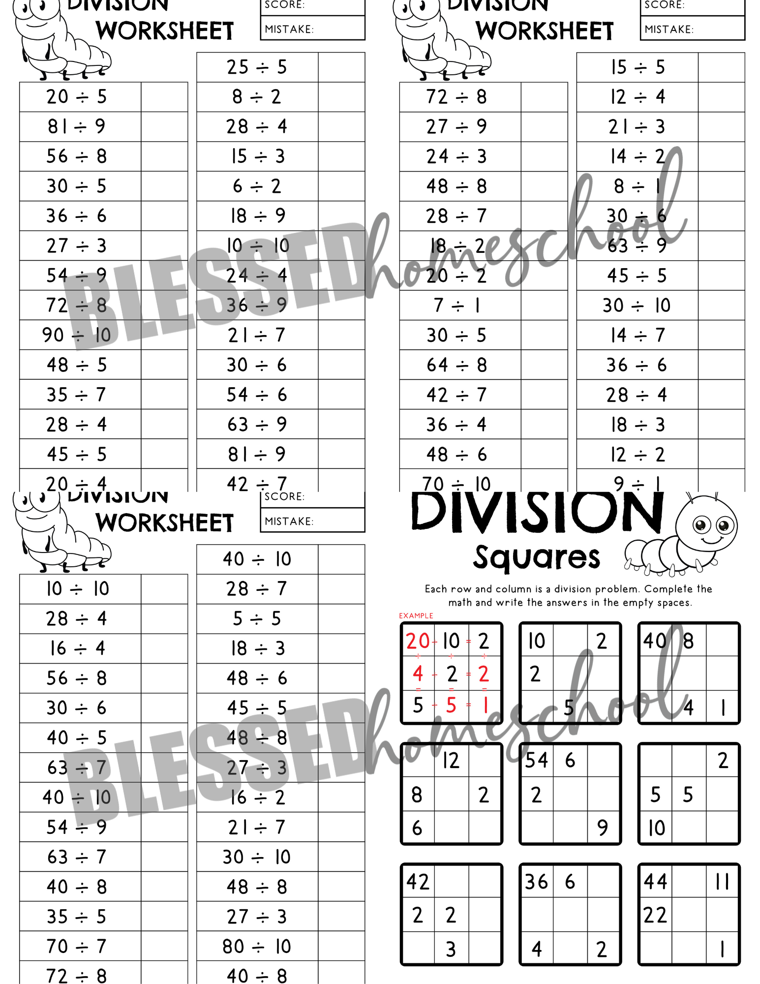 Division Practice Set - Image 3