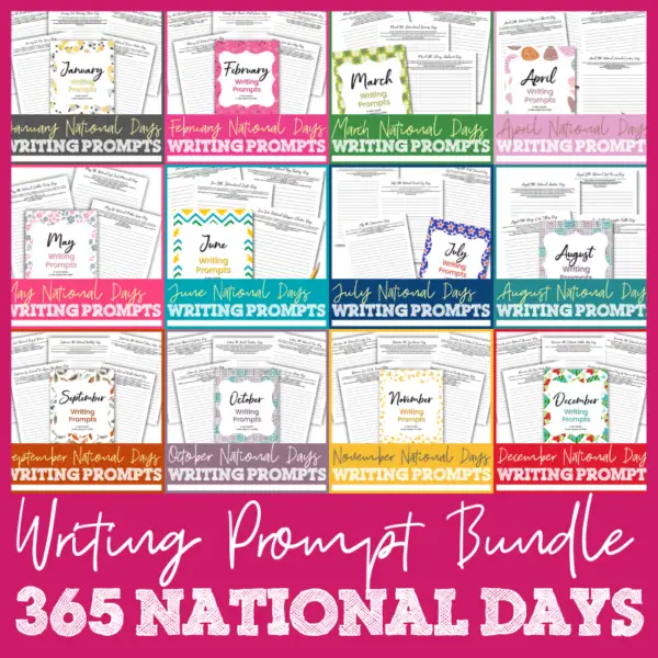 National Days Writing Prompt Bundle
