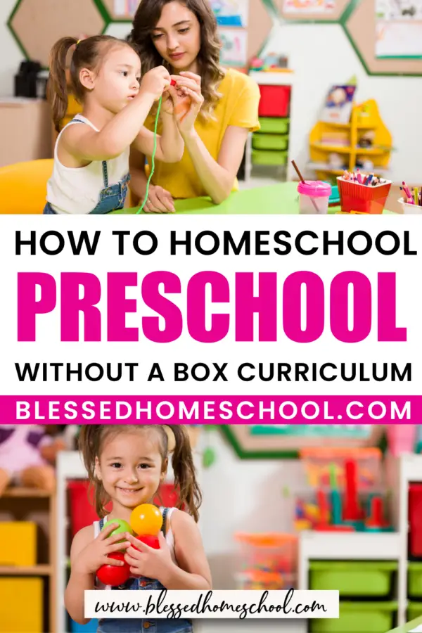 How to Homeschool Preschool: Box Curriculum Alternatives
