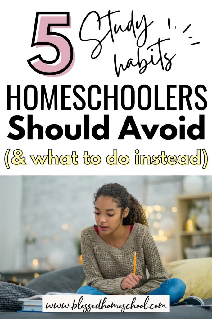 Discover the 5 study habits that your homeschoolers should avoid to unleash their full potential and maximize learning. Additionally, you'll gain valuable insights into the alternative habits that can take their place.