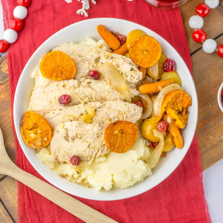 Slow-Cooker Christmas Chicken in Milk with Orange, Cinnamon & Savory