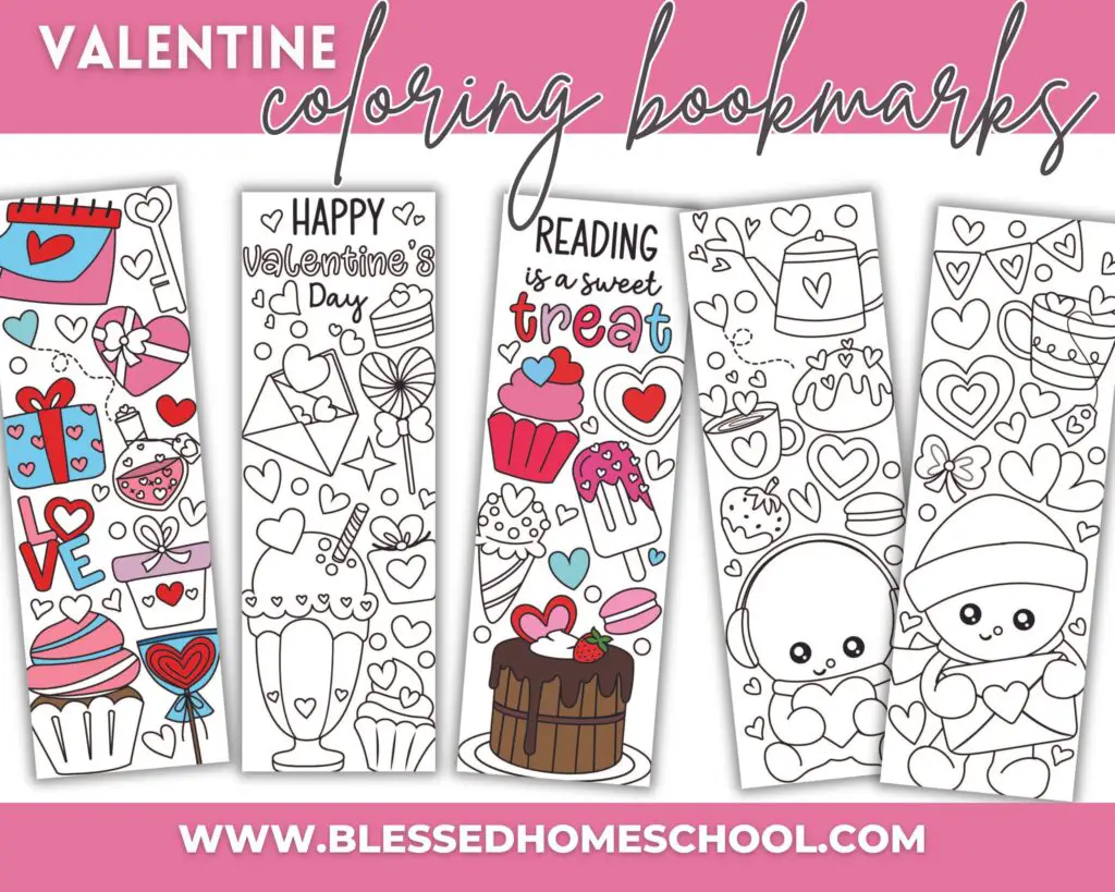 Printable Valentine's Day Bookmarks