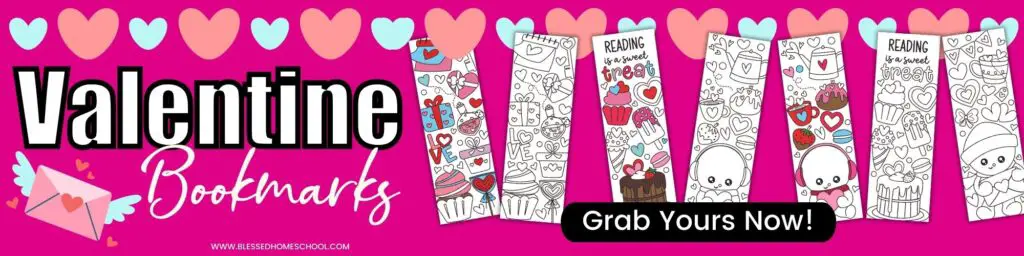 Printable Valentine Bookmarks