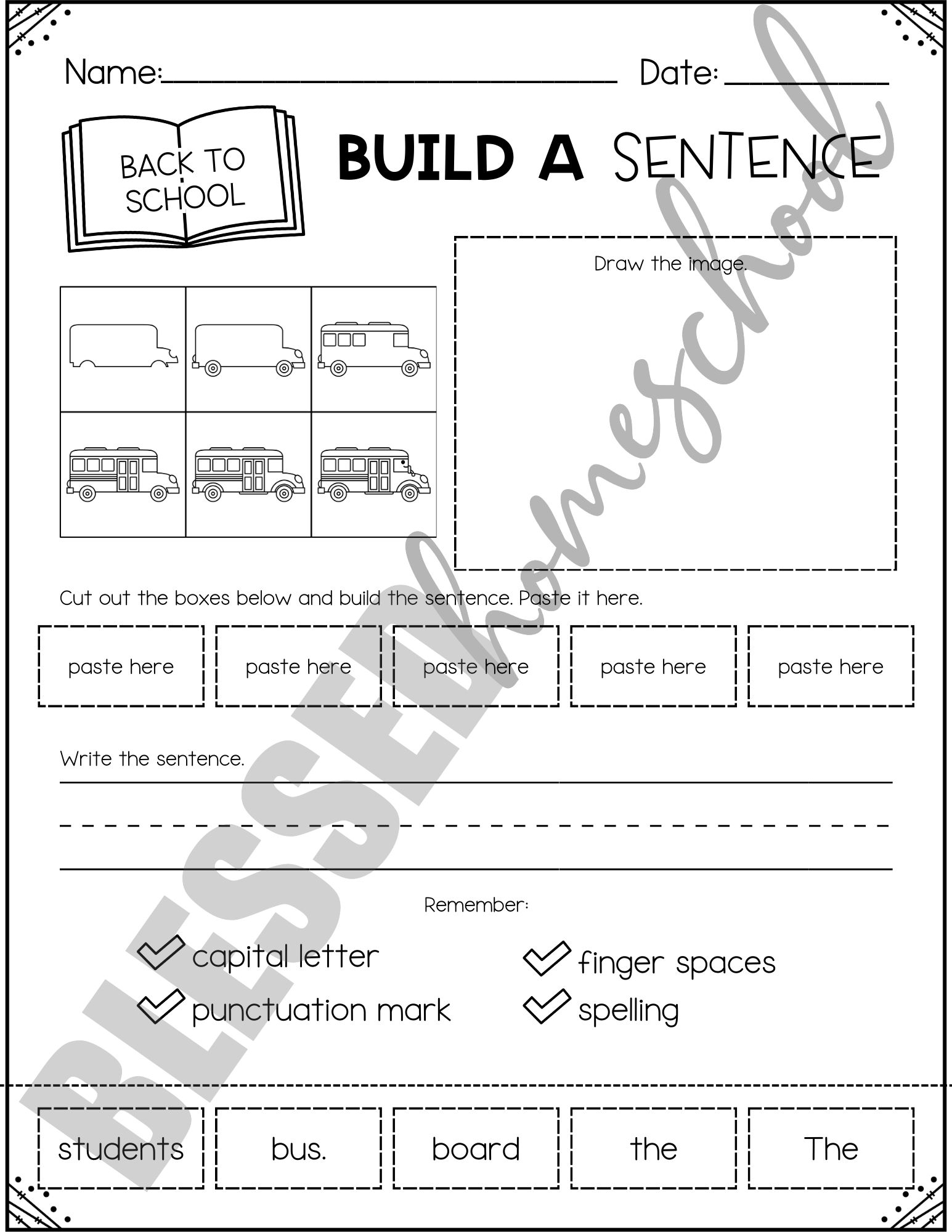 Back to School Build a Sentence Worksheets for Kids back-to-school-build-a-sentence-worksheets-for-kids