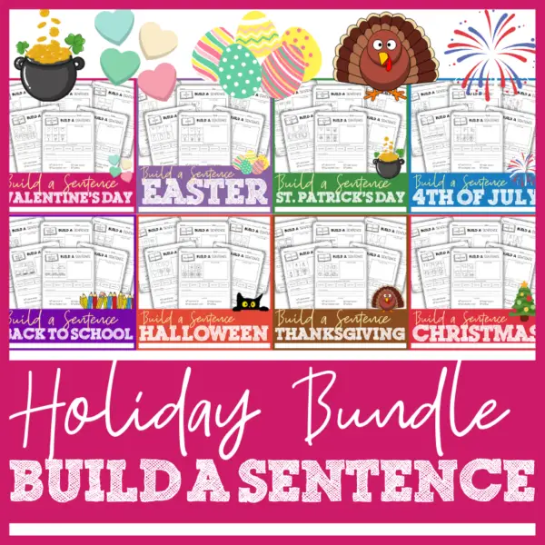 Holiday Build a Sentence Bundle