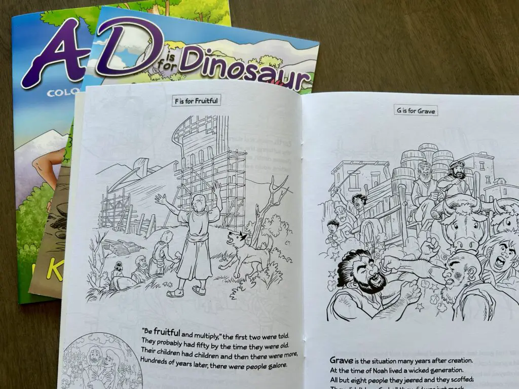 N is for Noah coloring book