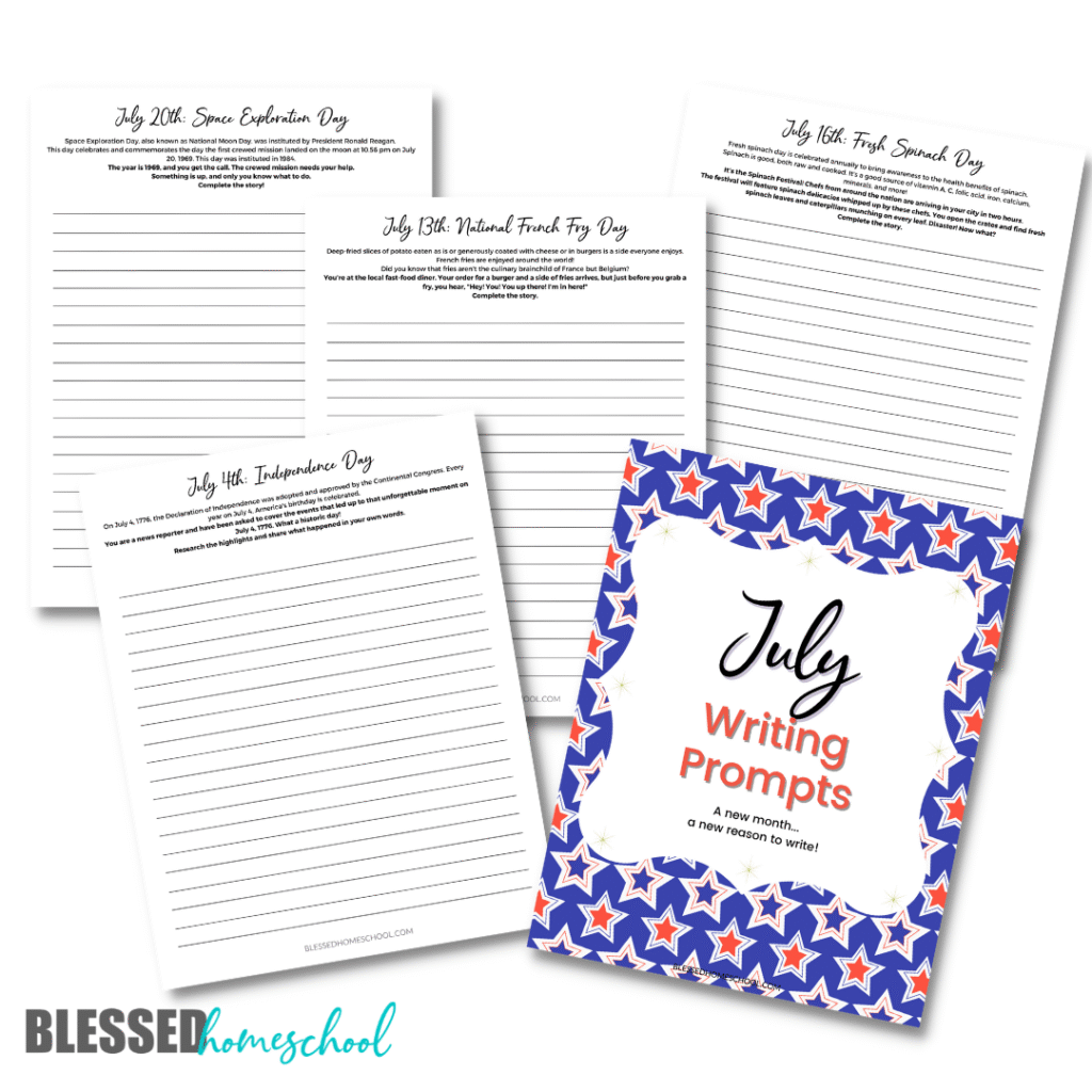 July Writing Prompts