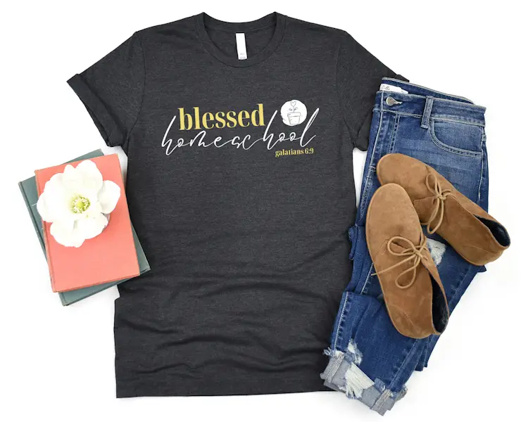 blessed homeschool t-shirt