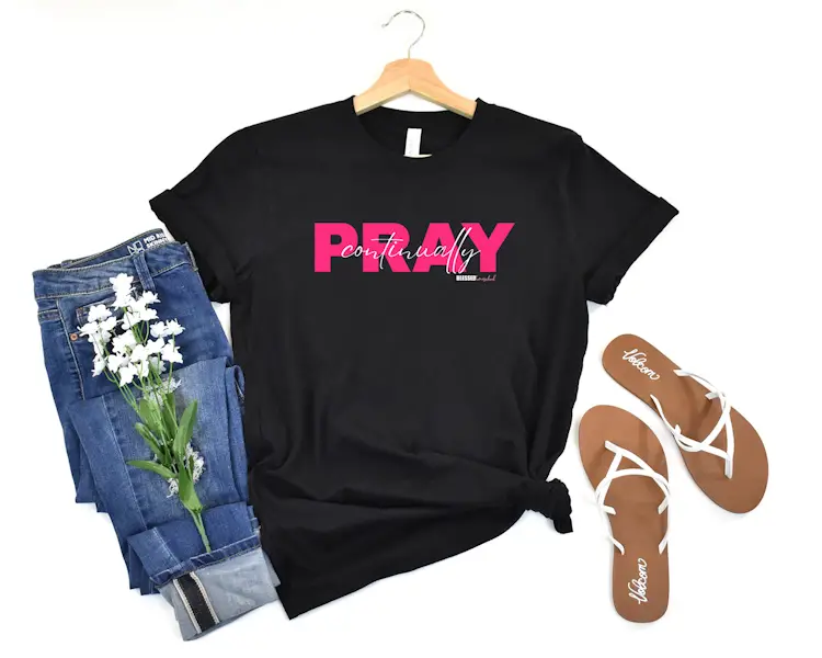 pray continually t-shirt