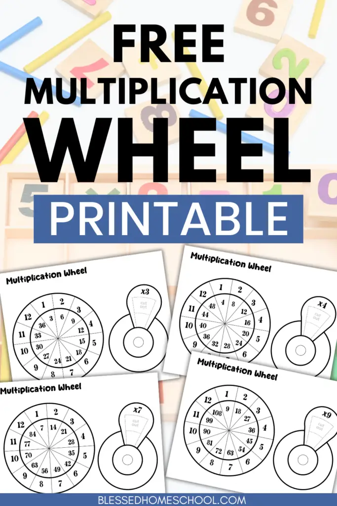 Free Multiplication Wheel Printable