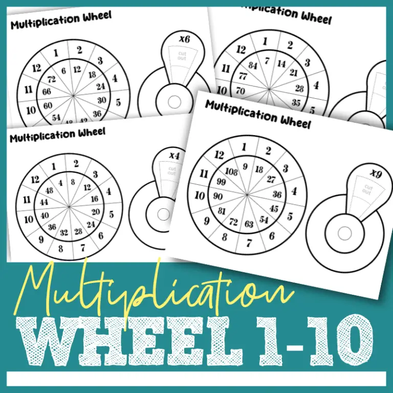 Multiplication Wheel Printable