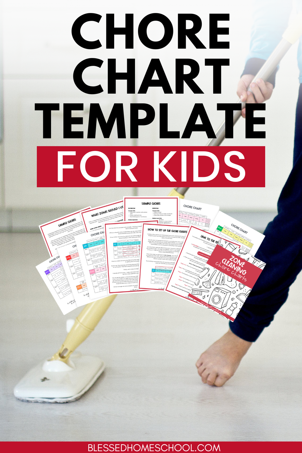 Simple Chore Chart System for Kids + Editable Canva Template