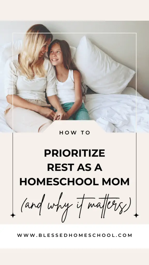 In Week 34 of the Homeschool Prayer Challenge, we’re focusing on purposeful rest—God’s divine gift that reminds us our worth isn’t tied to productivity. Learn practical ways to create space for rest in your homeschool through planning ahead, setting boundaries, and recharging spiritually.