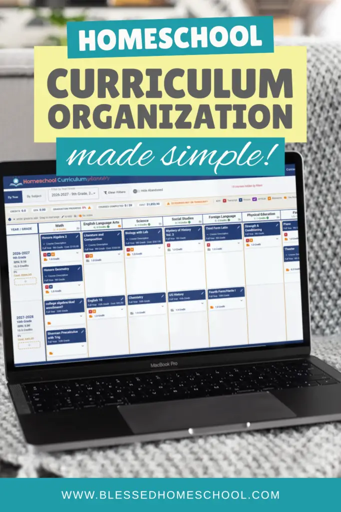 Struggling to keep your homeschool plans organized? Here’s a simple way to plan your curriculum, track progress, and feel confident about your homeschool year.